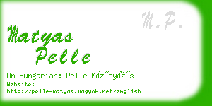 matyas pelle business card